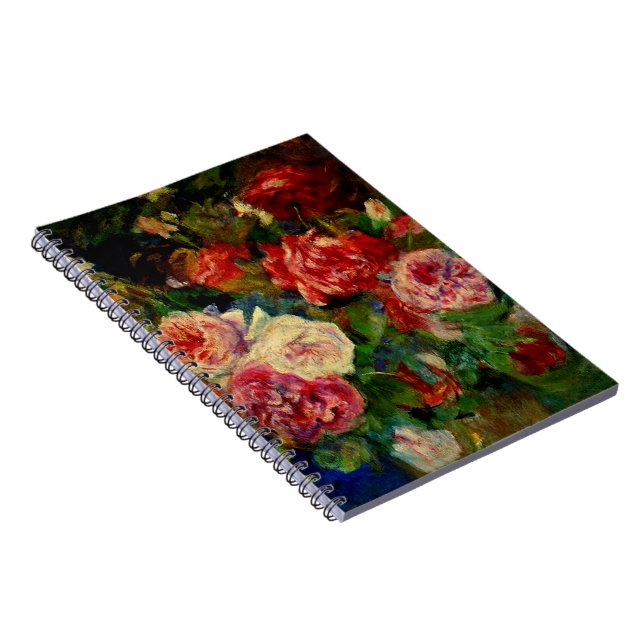 Roses, famous Renoir painting, Notebook (Right Side)