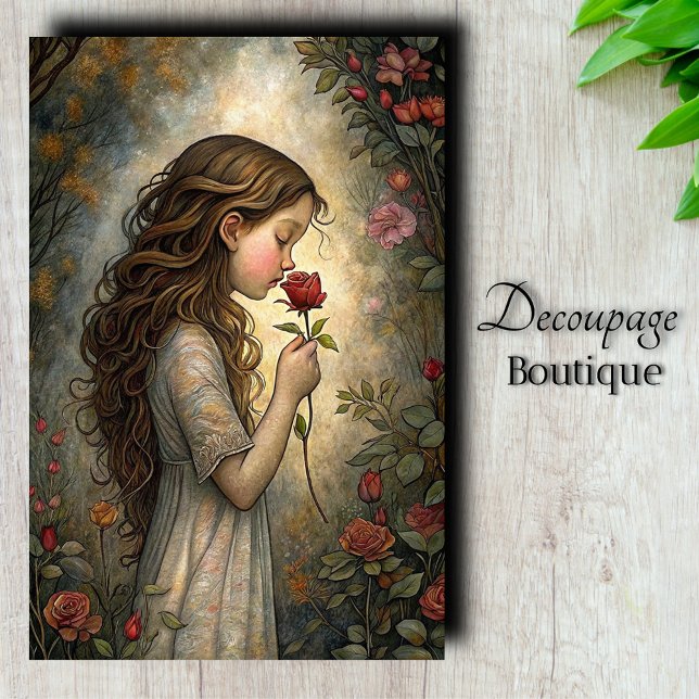 Rose's First Kiss Decoupage Tissue Paper (Rose's First Kiss Decoupage Tissue Paper)
