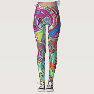 Roses floral green red Leggings lifewomenstyle