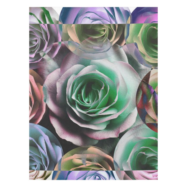 ROSES FLOWER ARTISTIC STYLE  TABLECLOTH (Front)