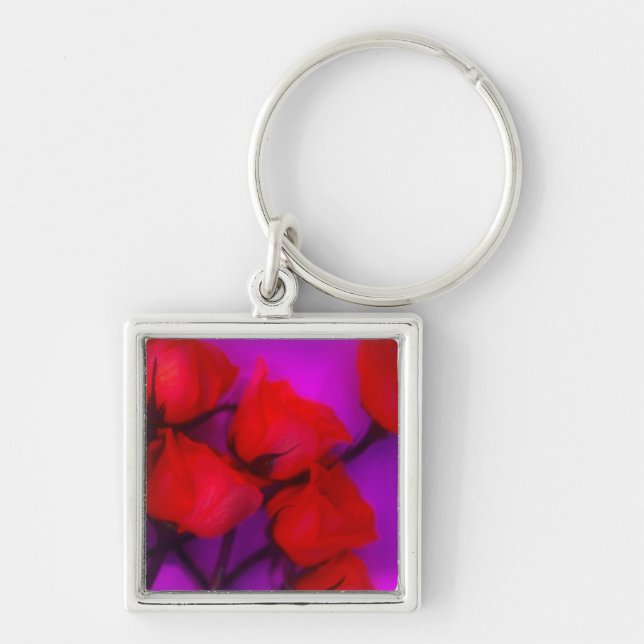 Roses/flowers Keychain (Front)