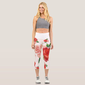 Roses For U Capri Leggings