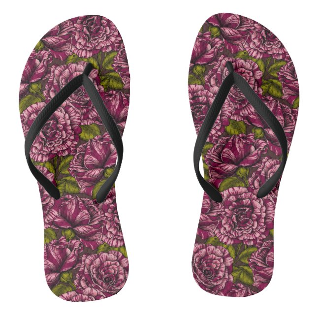 Roses for you flip flops (Footbed)
