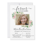 Roses Forever in Our Hearts Funeral Memorial Photo