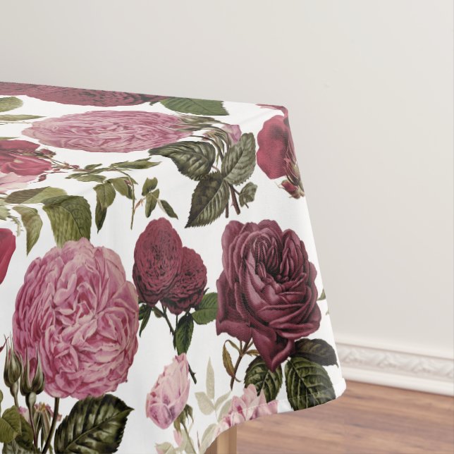 Roses From The Garden Tablecloth (In Situ)