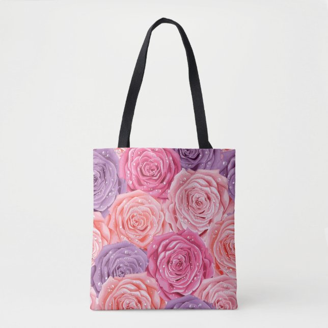 Roses Galore: Beautiful Seamless Pattern. Tote Bag (Front)