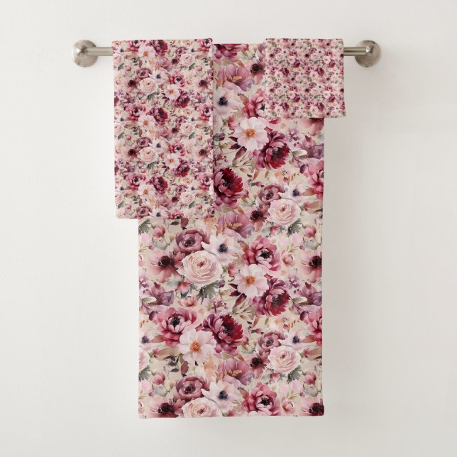 Roses Garden Bath Towels (Insitu)