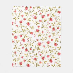 Roses Garden  Fleece Blanket