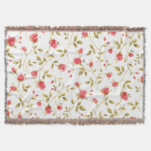 Roses Garden Throw Blanket