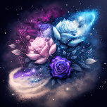 Roses Glowing in Night Sky Jigsaw Puzzle<br><div class="desc">Roses Glowing in Night Sky Jigsaw Puzzle. Beautiful rose flowers glowing in the night sky would make a great addition to any room. High definition digital art image. And, as with all my puzzles, you can personalize it with your name or favourite quote or anything you would like to be...</div>