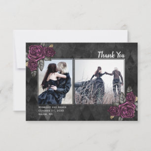 Roses gothiques 2 Photo Black Mariage Carte de rem