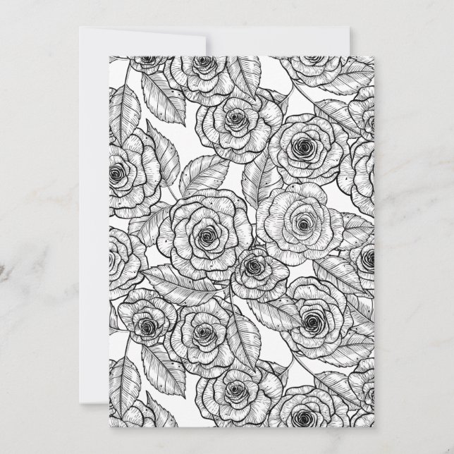 Roses hand drawn pattern (Front)