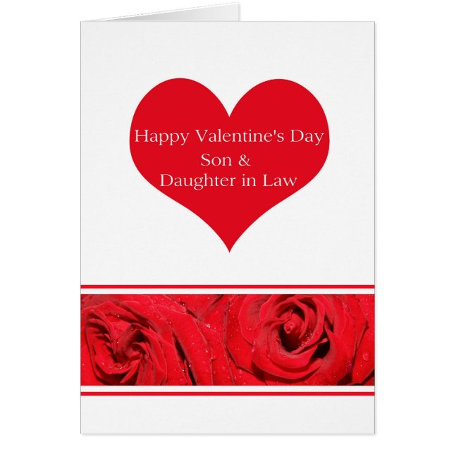 Roses Heureuses Saintes-Valentin Fils et Femme (Devant)