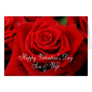 Roses Heureuses Saintes-Valentin Fils et Femme