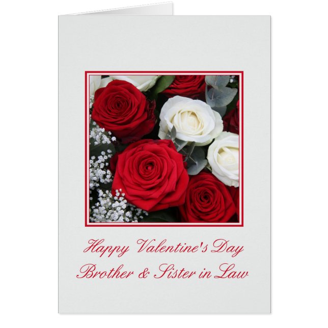Roses Heureuses Saintes-Valentin Frère & Femme (Devant)