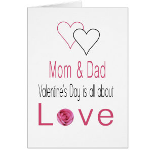 Roses Heureuses Saintes-Valentin Maman et Papa