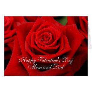 Roses Heureuses Saintes-Valentin Maman et Papa
