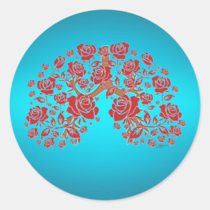 Roses & Hope Classic Round Sticker