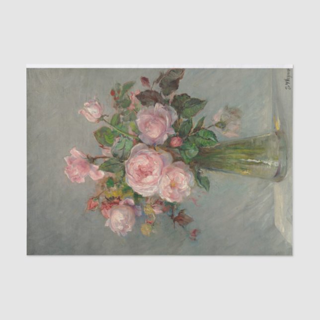 Roses in a Vase  Tissue Paper (Front)