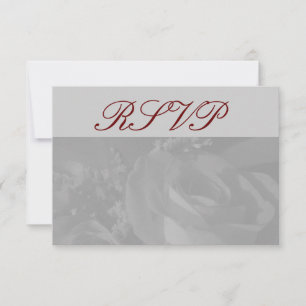 "Roses In Black and White" - RSVP [a2] Card
