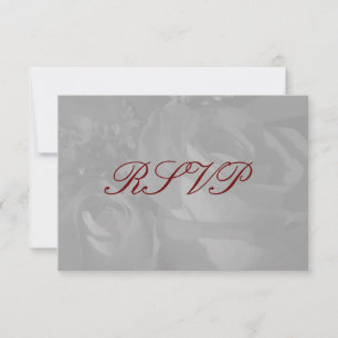 "Roses In Black and White" - RSVP [a] Card