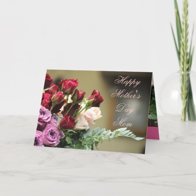 Roses In Bloom Card (Front)