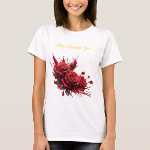 Roses in Bloom - Elegant Birthday T-Shirt