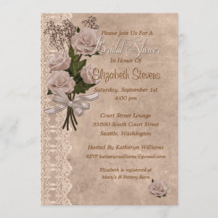Roses In Pink Invitation