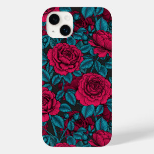 Roses in red and blue Case-Mate iPhone 14 plus case