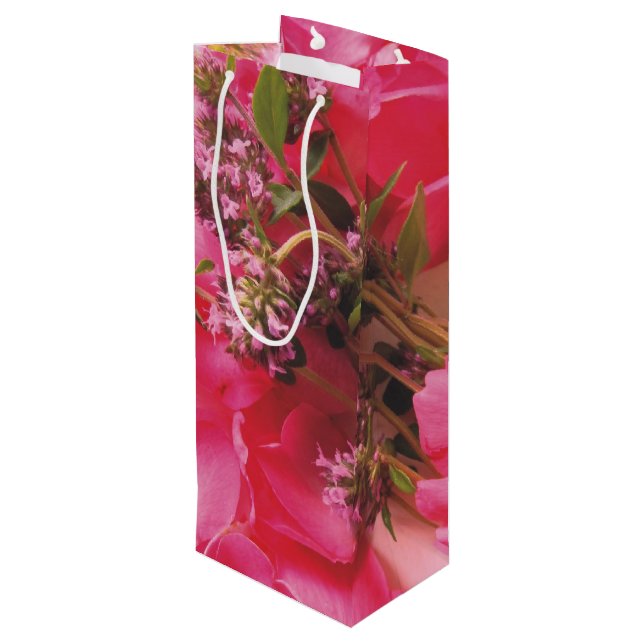 Roses in Thyme-WINE GIFT BAG (Back Angled)