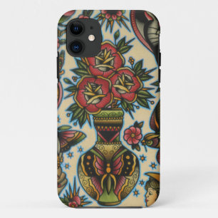 roses in vase iPhone 11 case