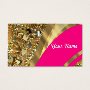 Roses indien et or bling