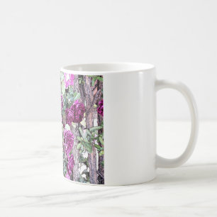 Roses Ink Outline Coffee Mug