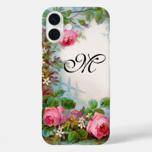 ROSES & JASMINES MONOGRAM iPhone 16 PLUS CASE