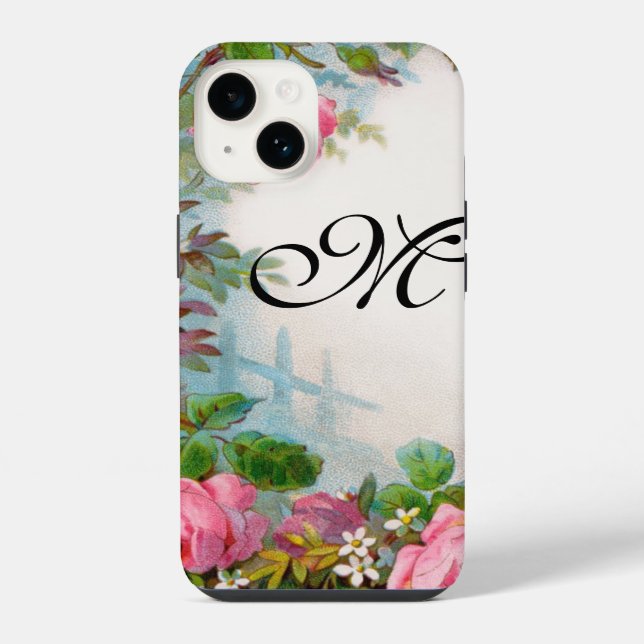 ROSES & JASMINES MONOGRAM iPhone CASE (Back)