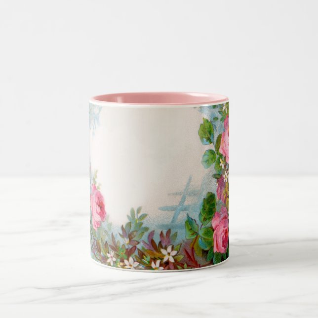 ROSES & JASMINES Two-Tone COFFEE MUG (Center)