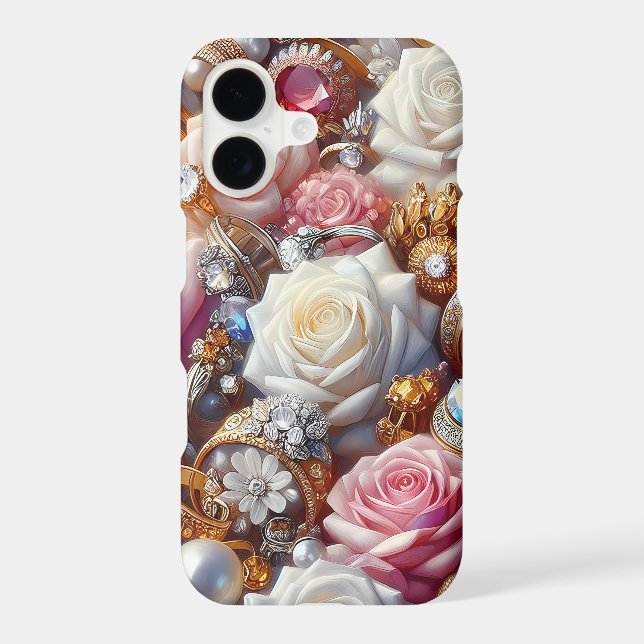 Roses & Jewellery iPhone Case (Back)