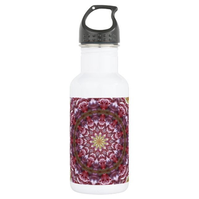 Roses Kaleidoscope 532 Ml Water Bottle (Front)