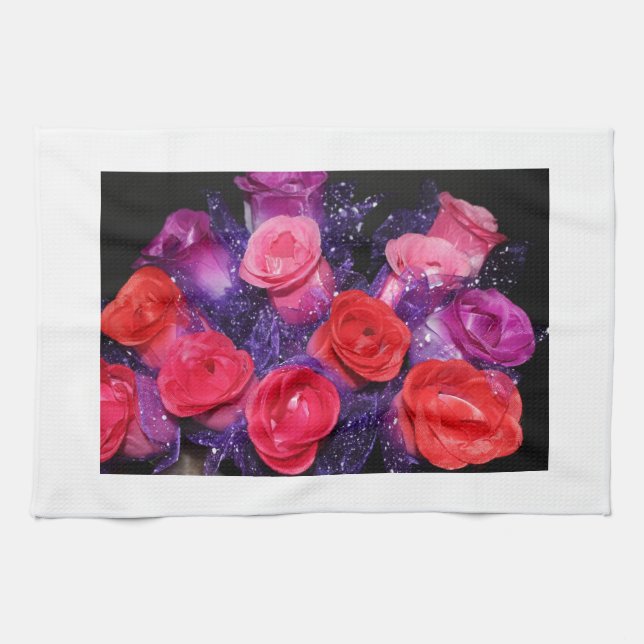 Roses Kitchen Towel (Horizontal)