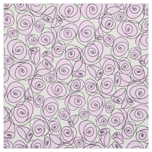 Roses Lilac fabric (Swatch)