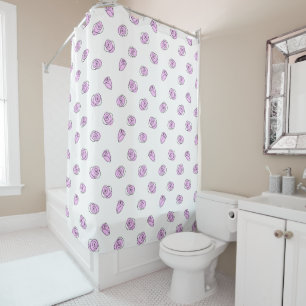 Roses Lilac Multi shower curtain