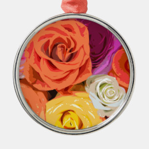 Roses Metal Ornament