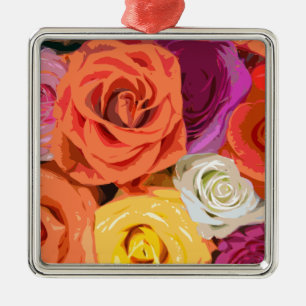 Roses Metal Ornament