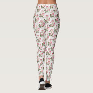 Roses,modern,floral,modern,trendy,vintage,cute,fre Leggings