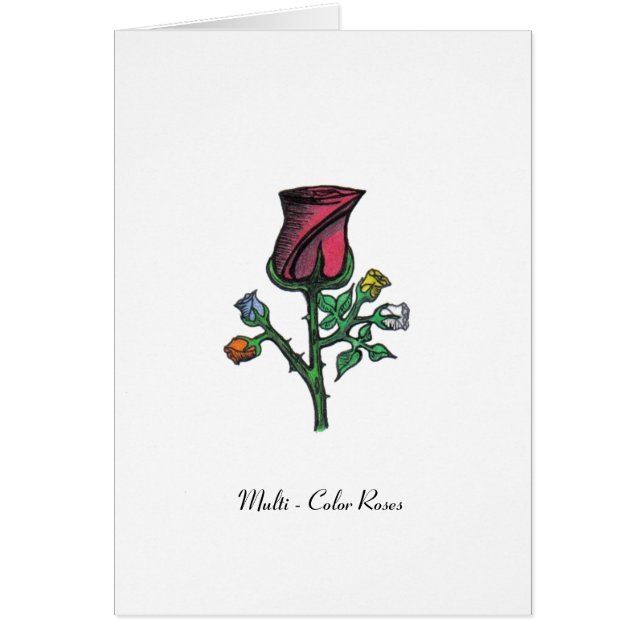 Roses multicolores (Devant)