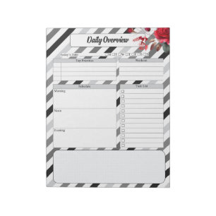 Roses n Stripes _ Daily Overview Notepad