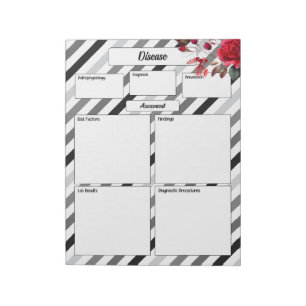 Roses n Stripes _ Disease Temp 1 Notepad