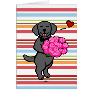 Roses noirs de bande dessinée de Labrador