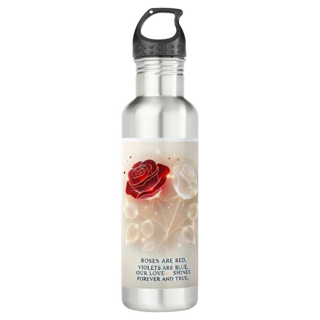 Roses of Light and Love 710 Ml Water Bottle (Front)