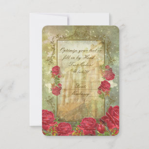ROSES OF ROME ~ Invitation Card